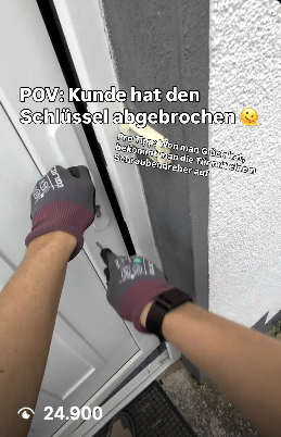 POV: Kunde hat den Schlüssel abgebrochen