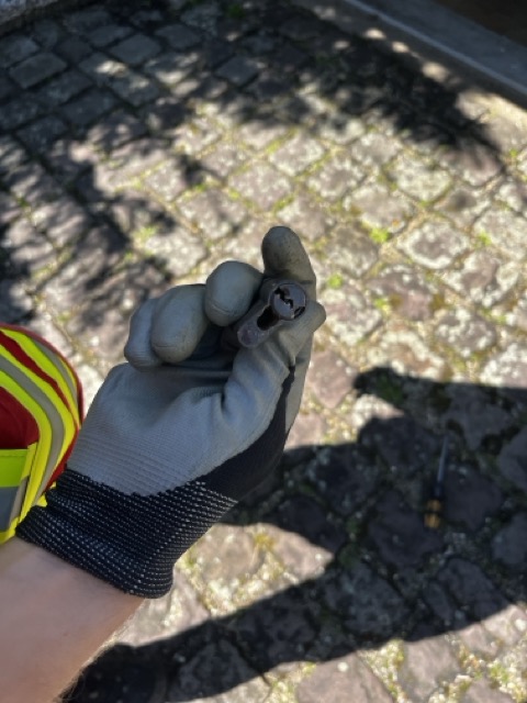 Profilzylinder nach Türöffnung